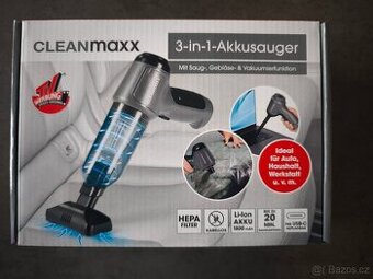 Ruční Aku vysavač 3v1 CLEANmaxx