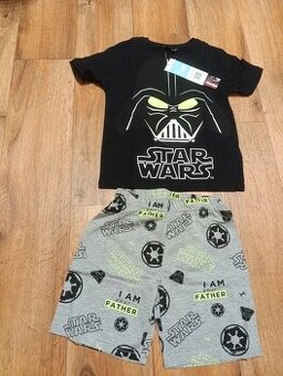 Svítící pyžamo star wars 116 - KR + kraťasy - 1