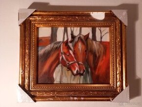 Olejomalba na plátně - zdobený rám 310x260mm - 38 -
