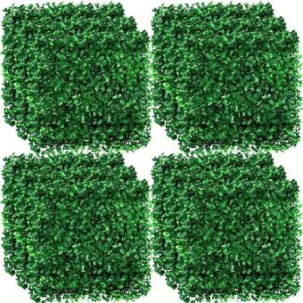 Sada umělých panelů Boxwood – 24 ks 50x50cm