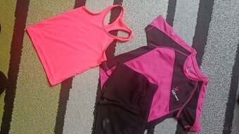 Sportovní tílko + tričko,kraťasy vel 110 Klimatex