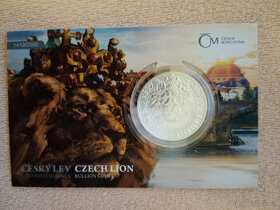 ČESKÝ LEV 2022 Sběratel č. 1419 1oz Ag 999/1000