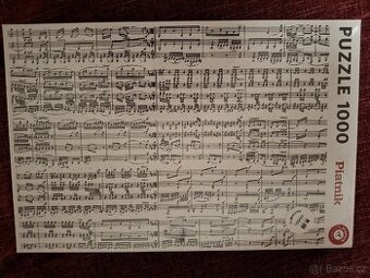 Puzzle noty 1000 dilku