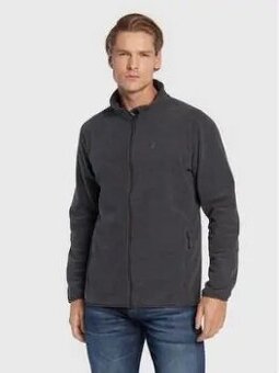 JACK WOLFSKIN  GREY FLEECE PÁNSKÁ MIKINA M(M-L) ZIMNÍ