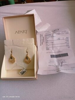 zlaté náušnice 585 14k