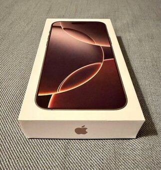 iPhone 16 PRO MAX Desert Titanium + pouzdra, jako nový TOP
