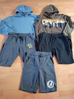 Mix oblečení vel. 158/164 - 2x tepláky, 1x kraťasy