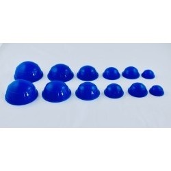 Sada 12 ks silikonových masážních baněk S-M-L-XL-XXL