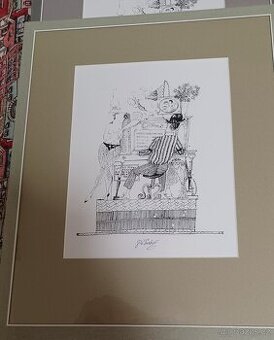 JIŘÍ SUCHÝ. OBRÁZKY S ORIGINÁLNÍM PODPISEM