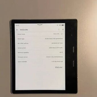 Čtečka knih kindle oasis