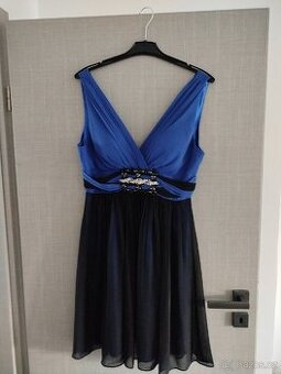Šaty modročerné nové