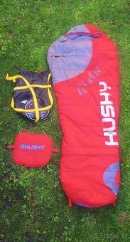 Dětský spací pytel spacák Husky Kids Magic červený -12'C