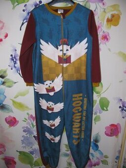 Fleecový chlapecký overal na spaní Harry Potter. vel.140