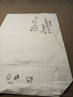 Papírový pytel šitý , 3 vrstvy, rozměr 60x110 cm