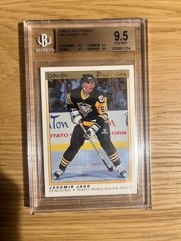 Jaromír Jágr – 1990 O-Pee-Chee Premier – Beckett 9.5 GEM MIN