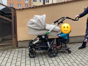 Prodloužení madla/rukojeti kočárku