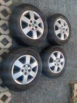 Alu kola 15” 5x112 Škoda a letní pneu 195/65/R15