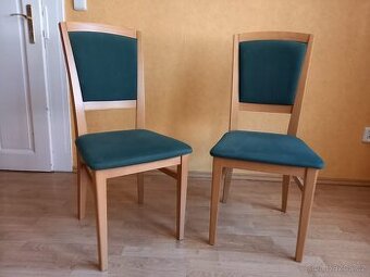 Židle 2x + lampa + koberec