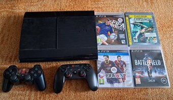 Playstation 3 - PS3 Superslim 500gb + hry