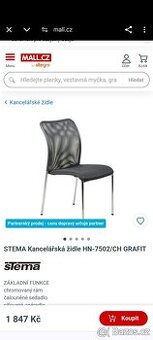 ZNAČKOVÁ ŽIDLE STEMA - CHROM - TOP