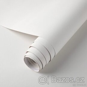 Samolepící nábytková PVC tapeta 5 x 0,61 m, bílá - 1