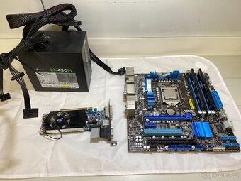 osazená základní deska Asus i5 16GB RAM zdroj grafika