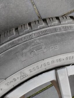 Alu 5x112 r16 se zimními pneu 205\55\16 - 1