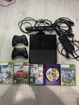 Xbox 360 + Kinect + 4 hry