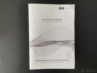 Elac Vela FS 407 High End sloupový reproduktor v černém vyso