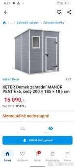 Plastový zahradní domek