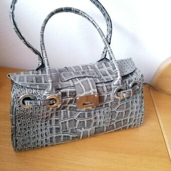 Italská kabelka šedá