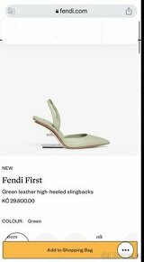 👠 Luxusní lodičky Fendi First – NOVÉ – 40% sleva 👠