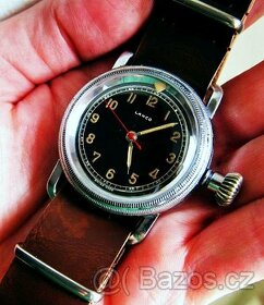 Starožitné švýcarské letecké hodinky LANCO SPECIAL - funkční