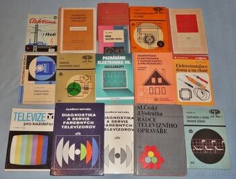 Knihy elektronika motory instalace televize radia osciloskop