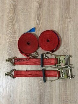 Upínací popruhy s ráčnou a háky - 1