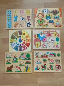 Dětské dřevěné skládačky - 1