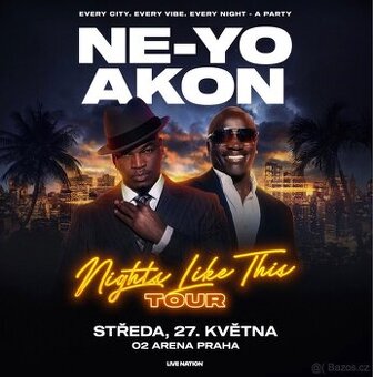 NE-YO & AKON, VIP KLUBOVÉ PATRO 27.5.2026 O2 ARENA