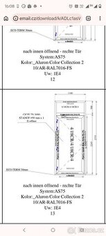 Hliníkové vchodové dveře  nové