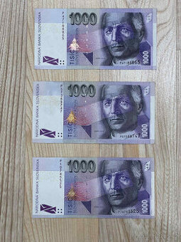 Slovenské bankovky / koruny 1000 SK