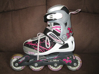 Dětské dívčí brusle RollerBlade posuvné 28-32
