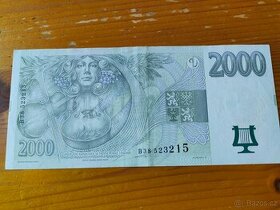 2000 Kč bankovka série A a B