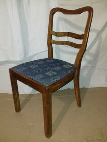 Ořechové jídelní židle 4 ks,vyrobeno 1910,SET/SADA