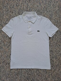 Lacoste - Bílé Polo tričko s límečkem vel.XS/S