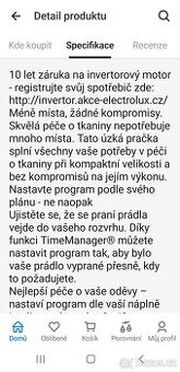 Pračka slim electrolux..6kg,1200 ot...rok 2021..