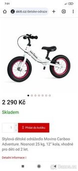 Dětské Odrážedlo Movino Cariboo Adventure