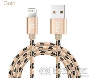 Kvalitní kabely iPhone USB - textilní povrch