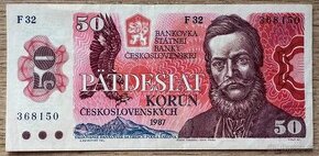 50 Kčs 1987 F32 368150