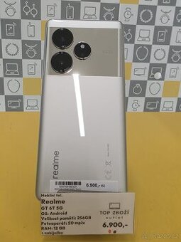 Realme GT 6T, Nový 2 roky záruka 12/256 GB.