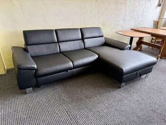 Sedací souprava -rozkládací -eko kůže -NEPOUŽITÁ