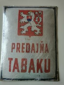Stará smaltovaná tabuľa